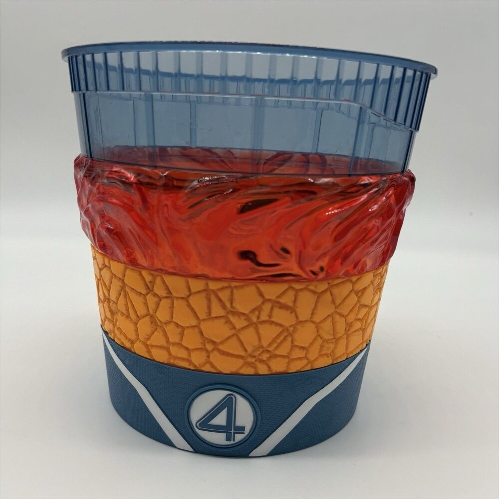 Marvel Studios Fantastic Four Collectible Bowl Blue Orange Red Plastic 6"